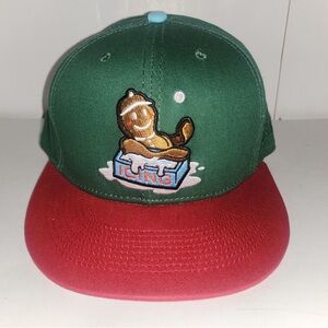 Baseballism Green Snapback Hat "Believe In Baseball" Gingerbread Man Logo